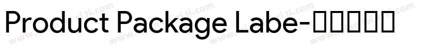 Product Package Labe字体转换